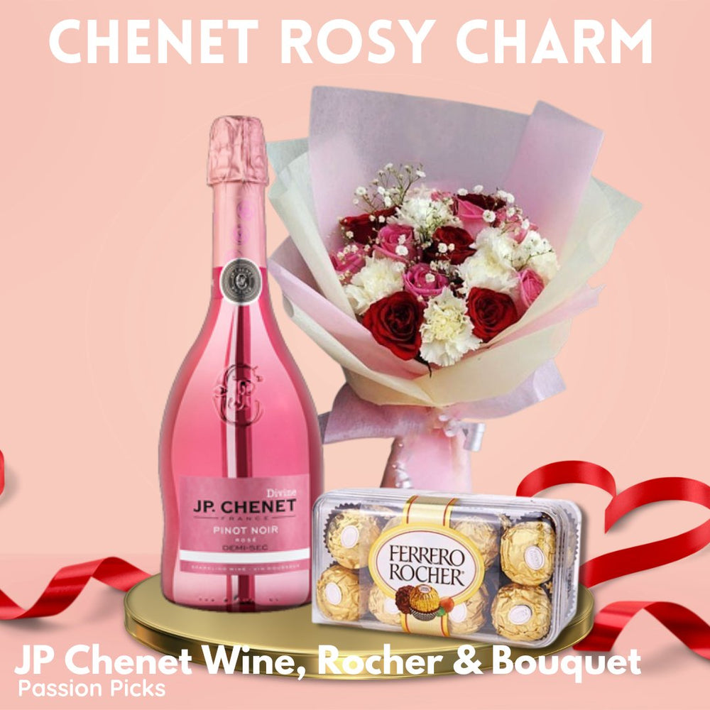 Passion Picks Chenet Rosy Charm Combo - Flowers to Nepal - FTN