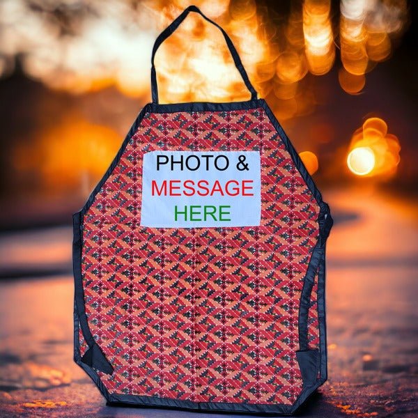 Personalized Photo & Message Dhaka Cooking Apron - Flowers to Nepal - FTN