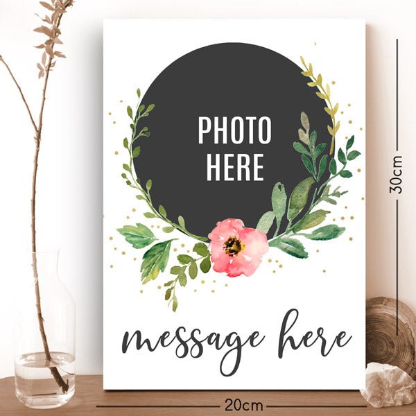 Personalized Photo & Message Print On Metal - Flowers to Nepal - FTN