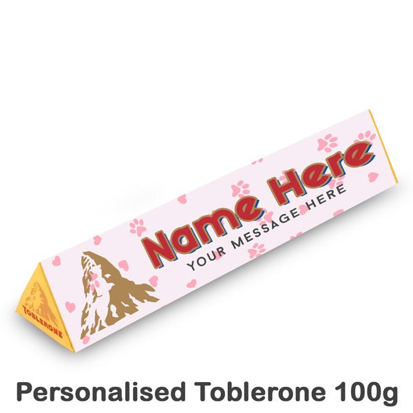 Personalized Toblerone Chocolate With Name and Message - Flowers to Nepal - FTN
