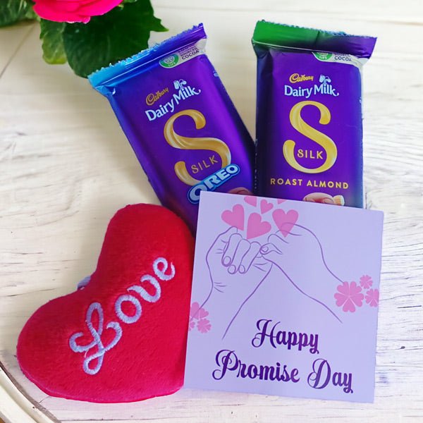 Promise Day Sweet Gift With Greeting Card - Flowers to Nepal - FTN