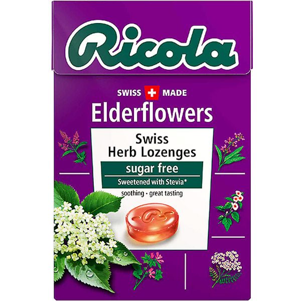 Ricola Elderflowers Herb Lozenges Sugar Free 45 G - Flowers to Nepal - FTN