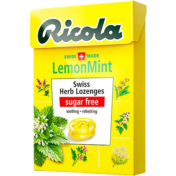 Ricola Lemon Mint Herb Lozenges Sugar Free 45 G - Flowers to Nepal - FTN