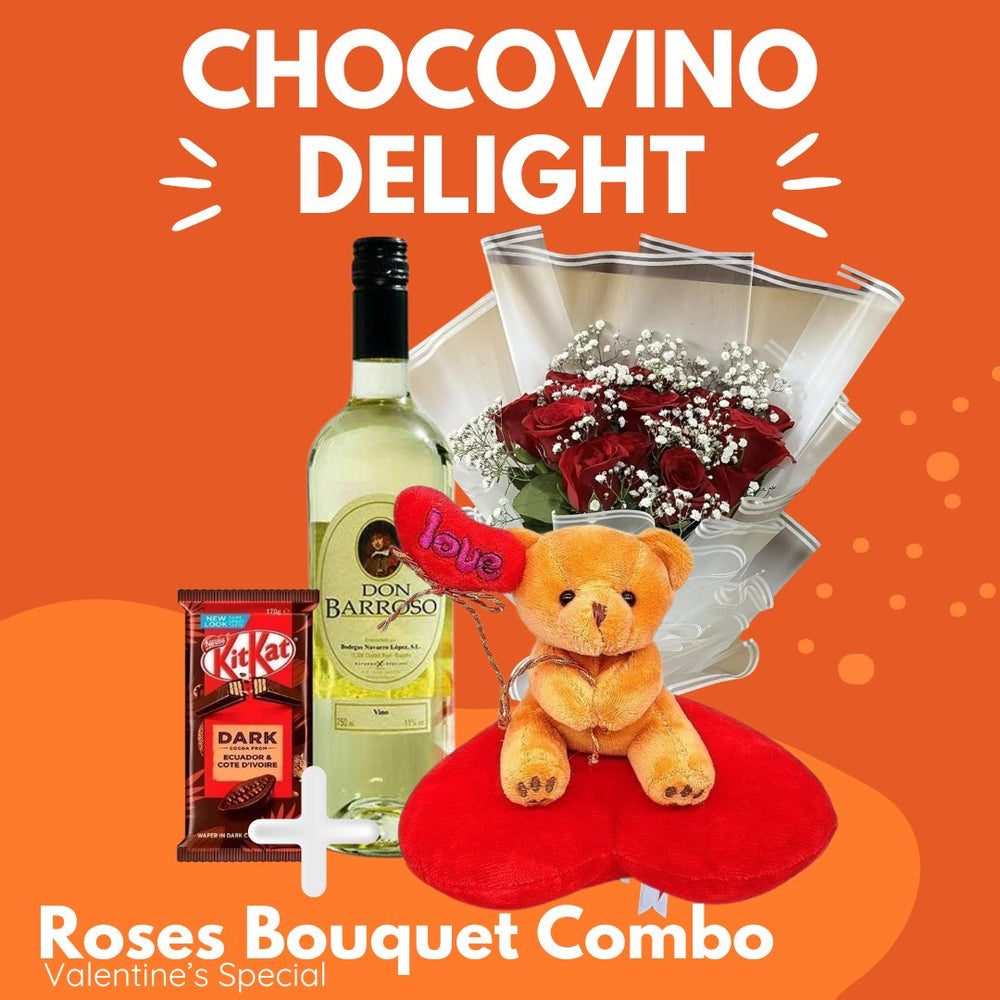 Roses ChocoVino Surprises - Flowers to Nepal - FTN