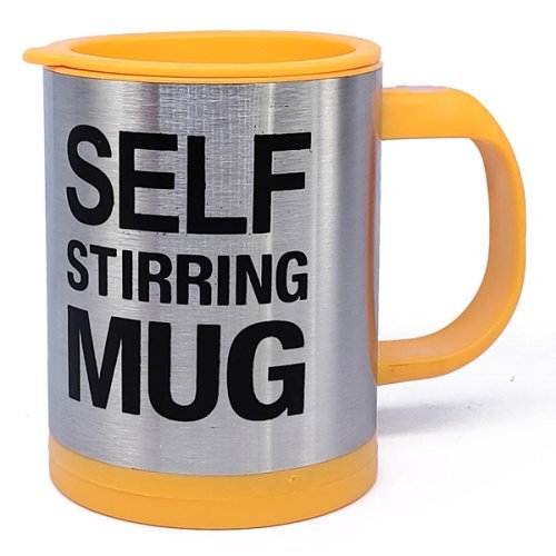 Self Stirring Mug - Automatic Self Mixing & Spinning Travel Mug - Flowers to Nepal - FTN