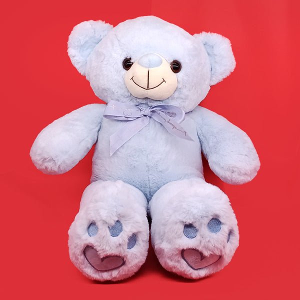 Soft & Fluffy 23" Blue Adorable Teddy Bear - Flowers to Nepal - FTN