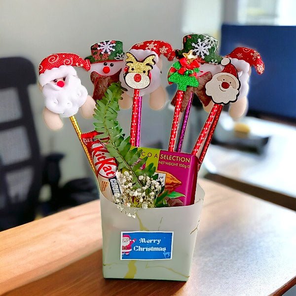 Spread Holiday Cheer: Gifting Pens & Chocolates with Christmas Flair - Flowers to Nepal - FTN