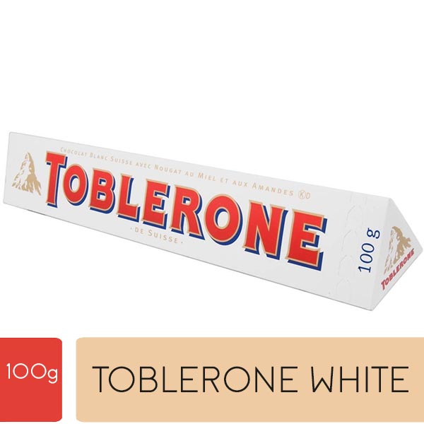 Toblerone White Swiss Chocolate 100g - Flowers to Nepal - FTN