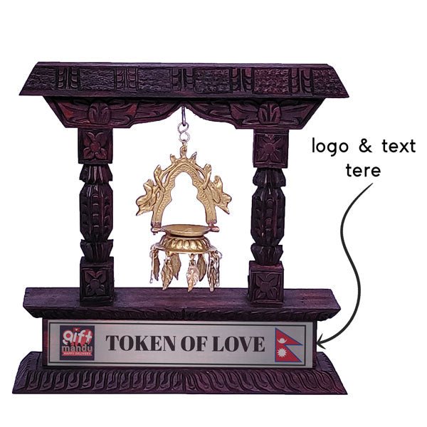 Token Of Love Panas Hanging Wooden Stand - Flowers to Nepal - FTN