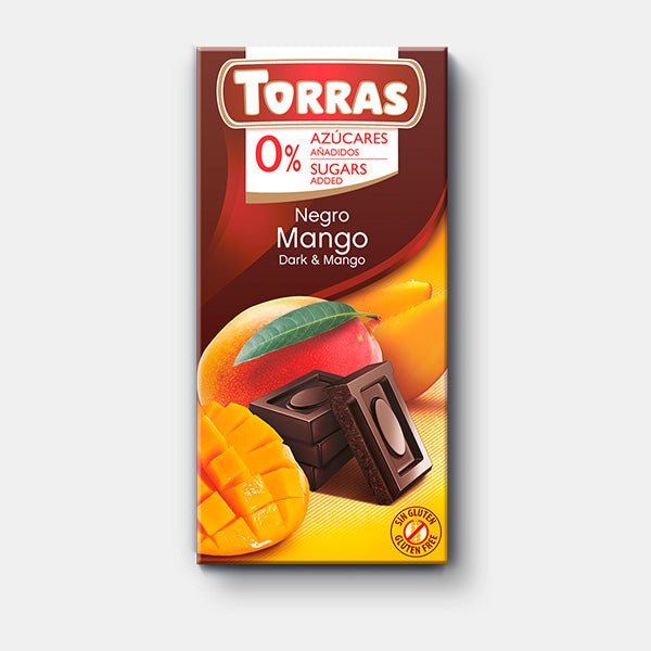Torras 0% Sugar Negro Mango Dark & Mango Chocolate - 75g - Flowers to Nepal - FTN