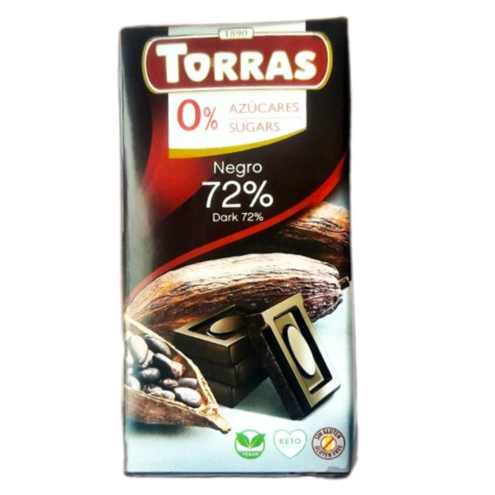 Torras Negro 72% Dark Cocoa Chocolate 75g - Flowers to Nepal - FTN