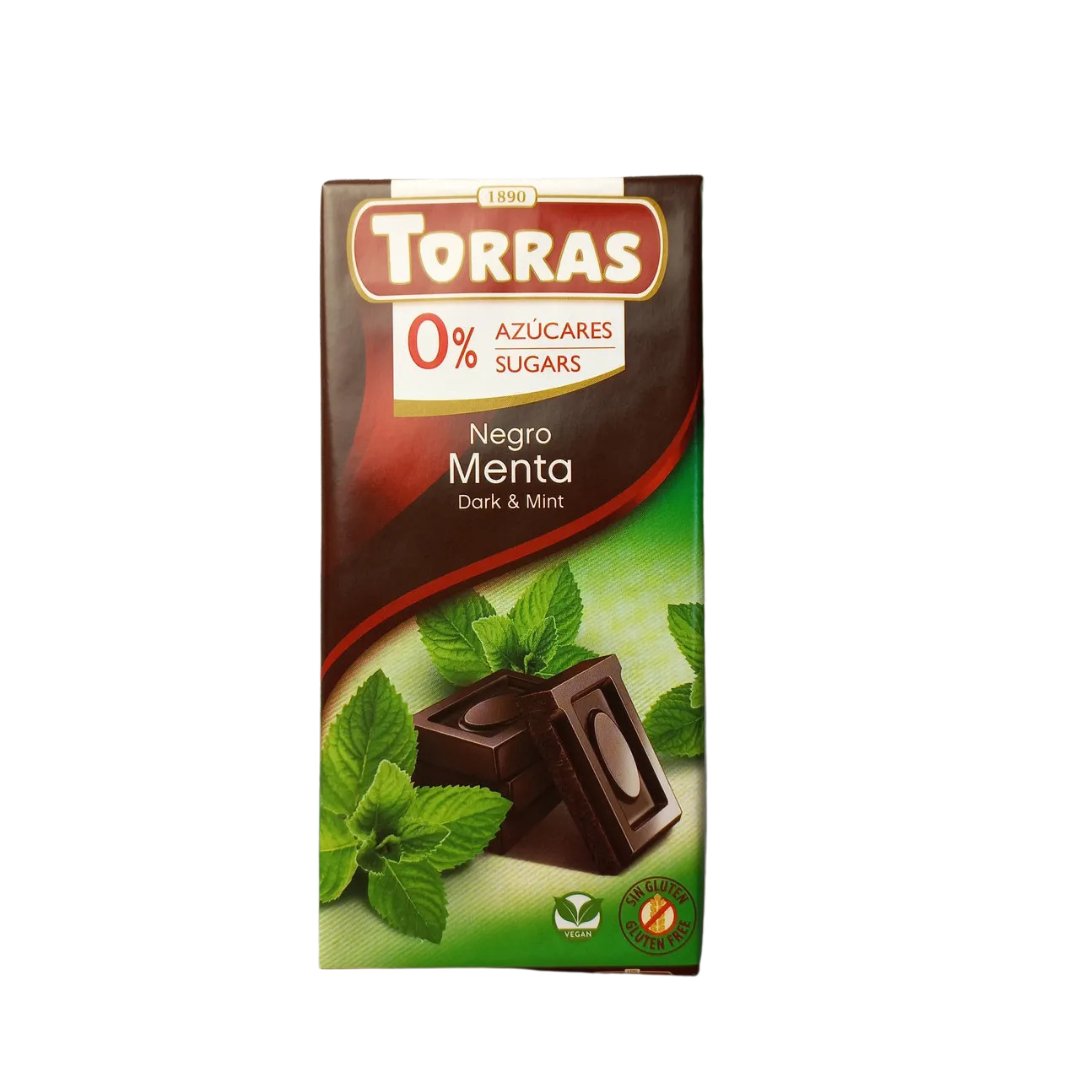 Torras Negro Dark And Mint Chocolate Bar - 75g - Flowers to Nepal - FTN