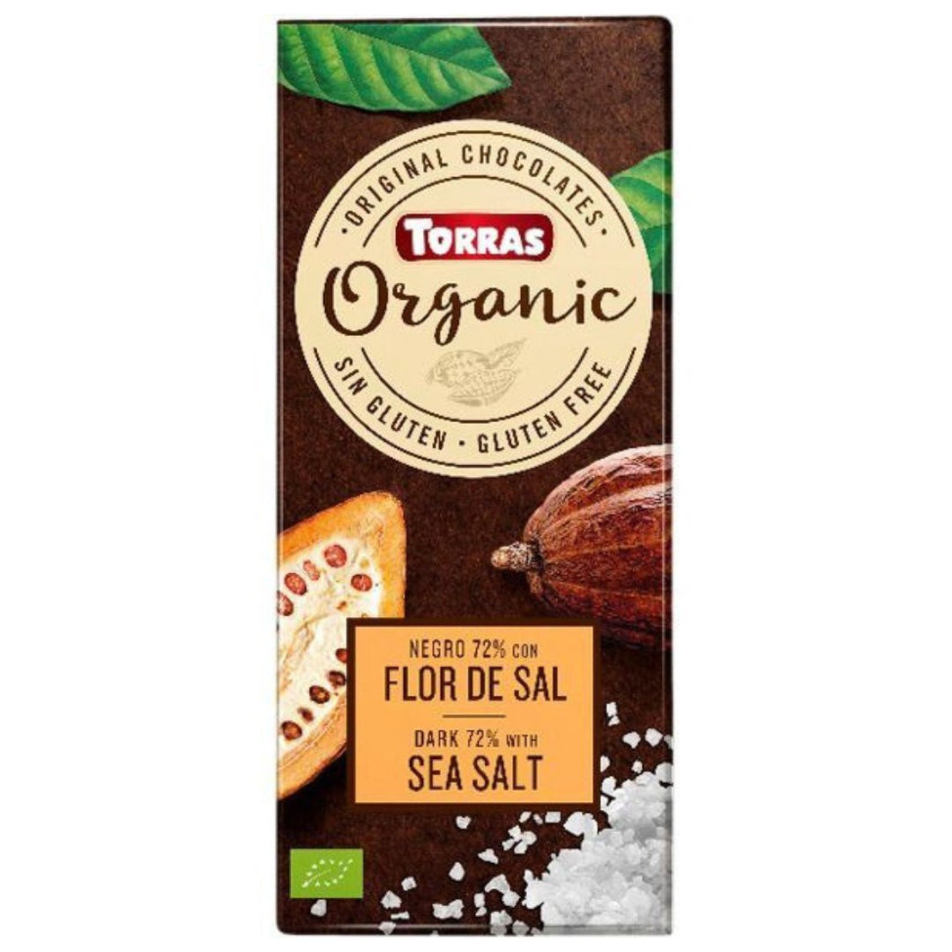 Torras Organic Dark Chocolate (70%) With Sea Salt-100g - Flowers to Nepal - FTN