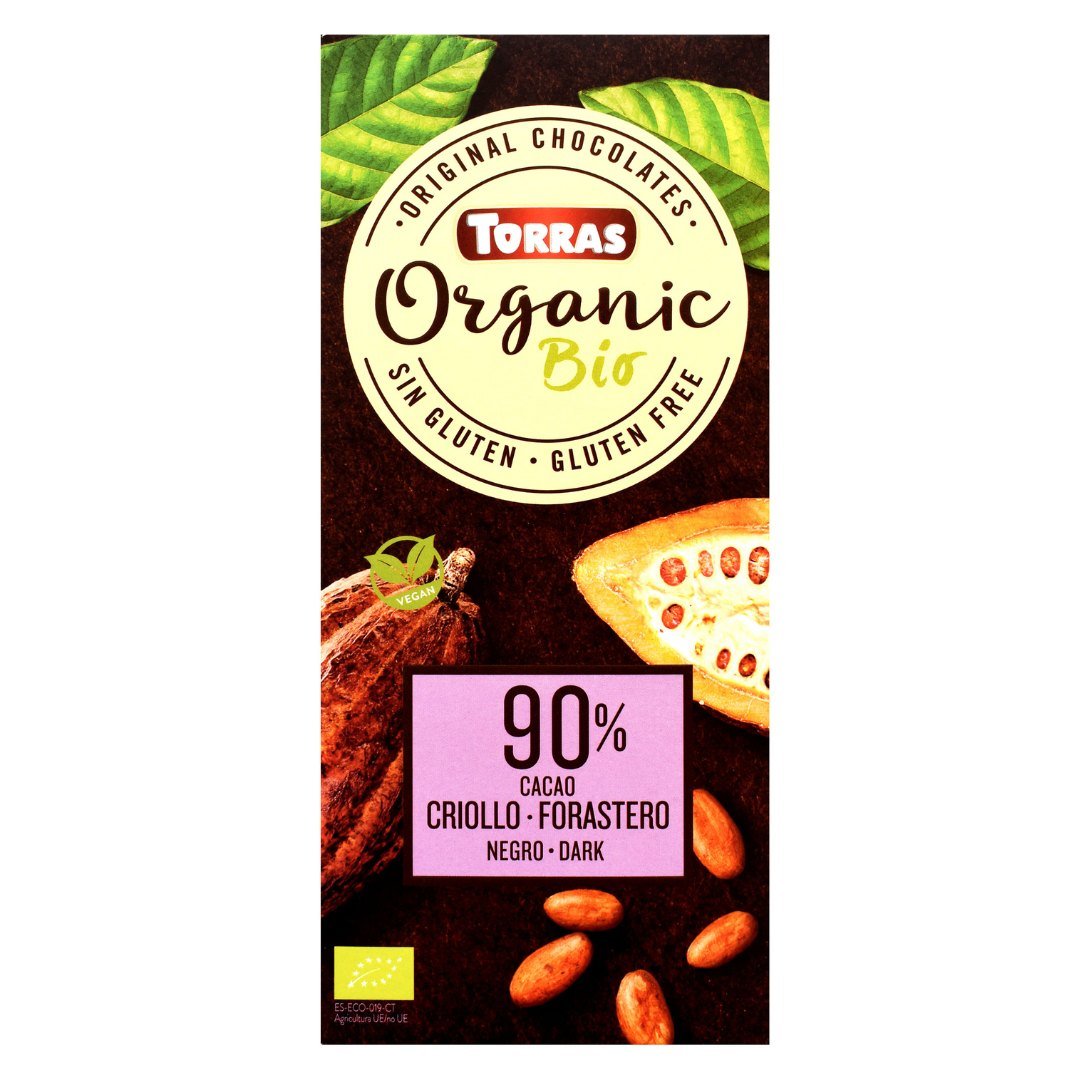 Torras Organic Dark Chocolate (90% Cacao)-100g - Flowers to Nepal - FTN