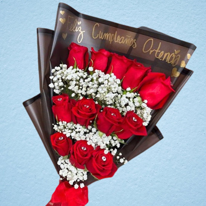 Valentines Lovely Roses Bunch - Flowers to Nepal - FTN