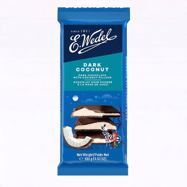 Wedel Dark Chocolate With Coconut Filling Bar 100g - Flowers to Nepal - FTN