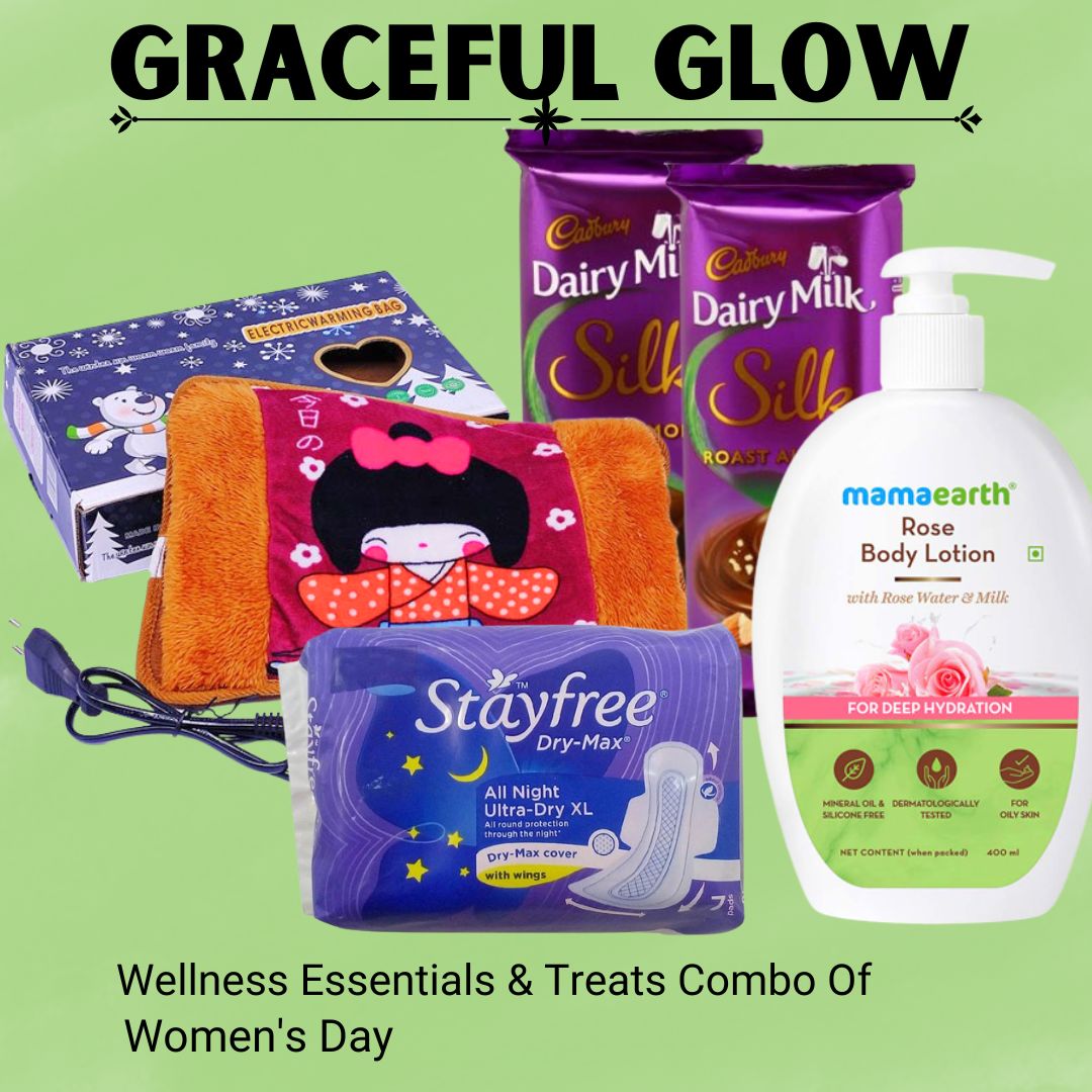 Women's Day Special Combo ( Hot Bag + Body Lotion + Pads and Sweet Treats ) - Flowers to Nepal - FTN